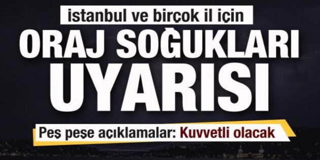 İstanbul, Bursa, Kocaeli, Sakarya ve birçok vilayet için ‘Oraj’ uyarısı! Hava durumu…
